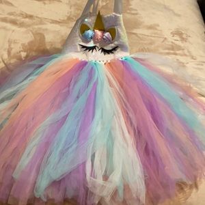 Unicorn tutu halter
